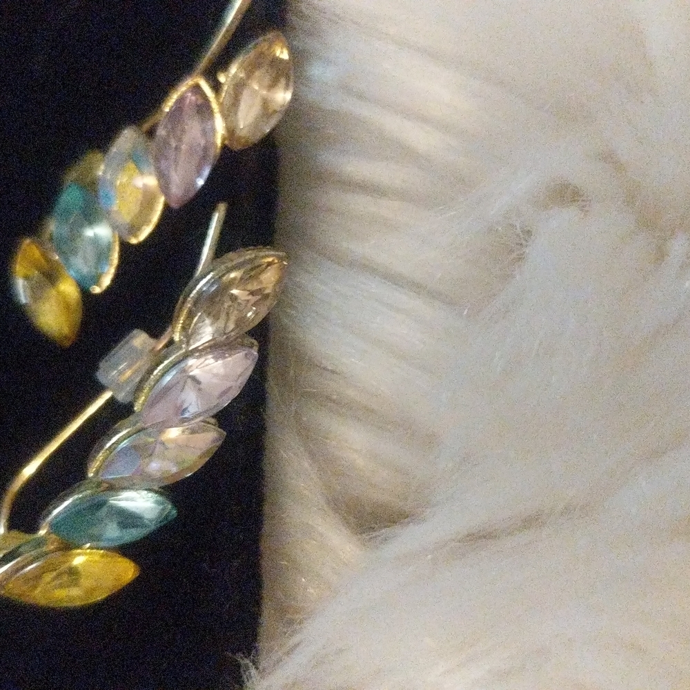 Beautiful multi color wire earrings